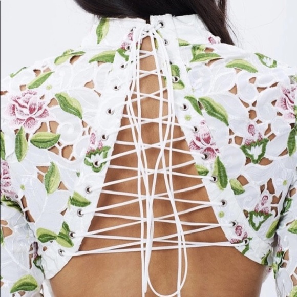 Asilio Objects of Desire Floral Lace Dress NWT Sz2 - Picture 5 of 16